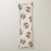 アイリッシュ赤と白セッター絵を描ズオリジナルアート ボディピロー (裏面 (縦))