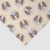 アイリッシュ赤と白セッター絵を描ズオリジナルアート 薄葉紙 (詳細)