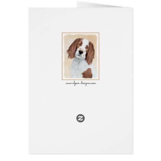 アイリッシュ赤と白セ絵画ッターのオリジナル- Art (裏面)