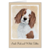 アイリッシュ赤と白セ絵画ッターのオリジナル- Art (正面)