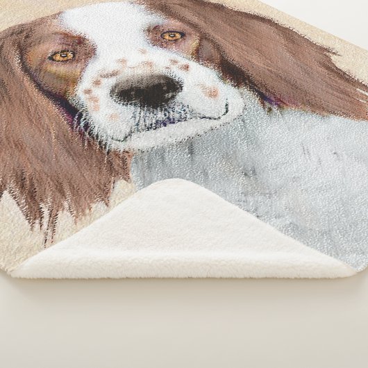 アイリッシュ赤と白セ絵画ッターのオリジナル- Art シェルパブランケット (3/4)