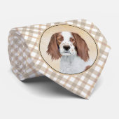 アイリッシュ赤と白セ絵画ッターのオリジナル- Art ネクタイ (ロール)