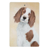 アイリッシュ赤と白セ絵画ッターのオリジナル- Art ミニクリップボード (裏面)