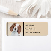 アイリッシュ赤と白セ絵画ッターのオリジナル- Art ラベル (インサイチュ)