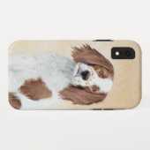 アイリッシュ赤と白セ絵画ッターのオリジナル- Art Case-Mate iPhoneケース (裏面(横))