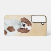 アイリッシュ赤と白セ絵画ッターのオリジナル- Art Samsung Galaxyケース (裏面横)