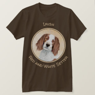 アイリッシュ赤と白セ絵画ッターのオリジナル- Art Tシャツ