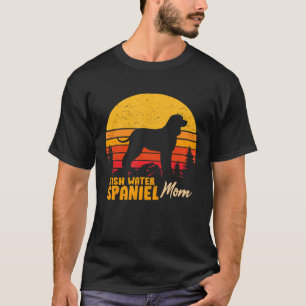 アイリッシュ・ウォーター・スパニエル ママ ママ ビンテージ レトロ 犬 女性 Tシャツ