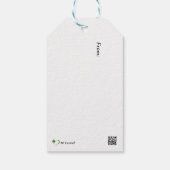 アイリッシュ・ウルフハウンズ・イン・スノー ギフトタグ (裏面)