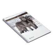 アイリッシュ・ウルフハウンズ・イン・スノー ノートブック (右側)