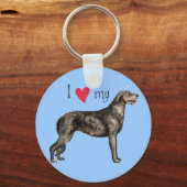 アイリッシュ・ウルフハウンドが大好き キーホルダー (正面)