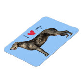 アイリッシュ・ウルフハウンドが大好き マグネット (左側)