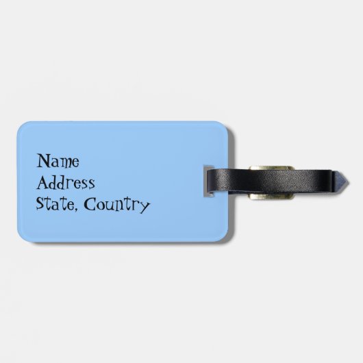 アイリッシュ・ウルフハウンドが大好き ラゲッジタグ (裏面横)