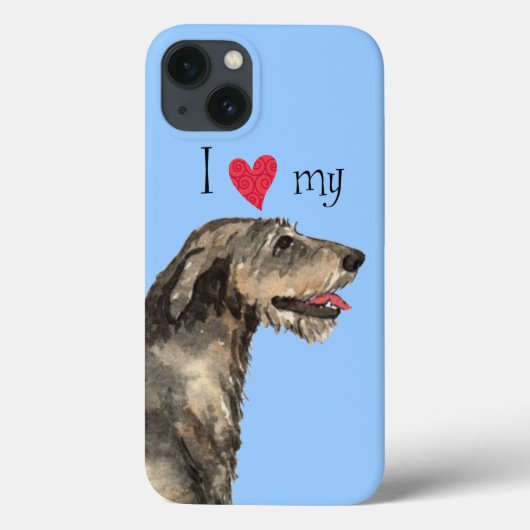 アイリッシュ・ウルフハウンドが大好き Case-Mate iPhoneケース (裏面)