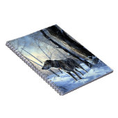 アイリッシュ・ウルフハウンドは雪のクリスマスを過ごした ノートブック (右側)