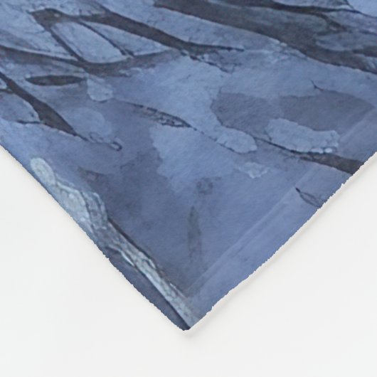 アイリッシュ・ウルフハウンドは雪のクリスマスを過ごした フリースブランケット (角)