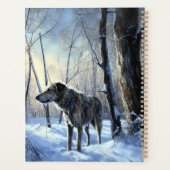 アイリッシュ・ウルフハウンドは雪のクリスマスを過ごした プランナー手帳 (裏面)