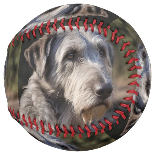 アイリッシュ・ウルフハウンド私は面白くない。 ソフトボール (裏面左)