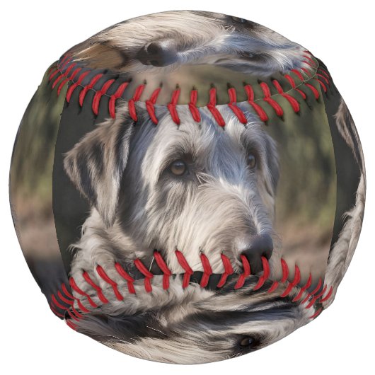 アイリッシュ・ウルフハウンド私は面白くない。 ソフトボール (裏面)