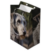 アイリッシュ・ウルフハウンド私は面白くない。 ミディアムペーパーバッグ (正面アングル)