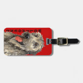 アイリッシュ・ウルフハウンド・カラー・ブロック ラゲッジタグ (正面横)