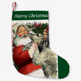 アイリッシュ・ウルフハウンド・クリスマス スモールクリスマスストッキング