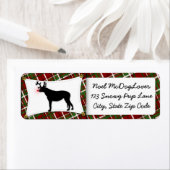 アイリッシュ・ウルフハウンド・クリスマス ラベル (インサイチュ)