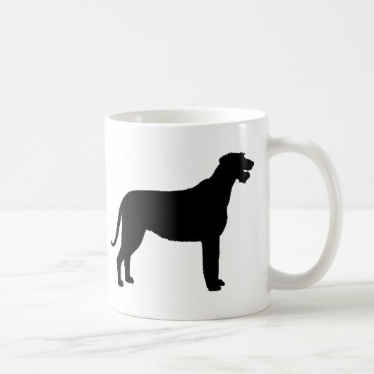 アイリッシュ・ウルフハウンド(黒で) コーヒーマグカップ (右)