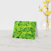 アイリッシュ・シャムロック・カード カード (黄色い花)