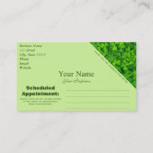 アイリッシュ・シャムロック・フローラアポイントメント・リマインダ 予約カード (裏面)