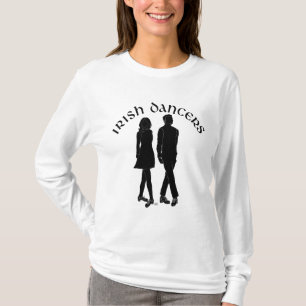 アイリッシュ・ステップダンサーのシルエット Tシャツ