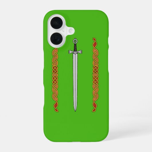 アイリッシュ・ソードとノットワーク iPhone 16ケース (裏面)
