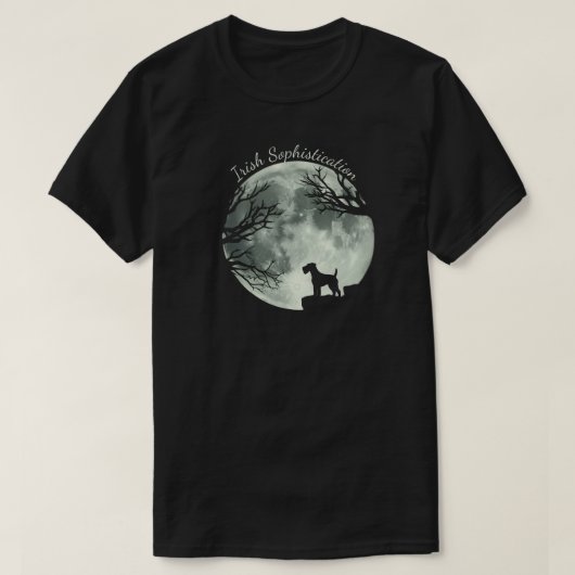 アイリッシュ・テリアの洗練された魅力 Tシャツ (デザイン正面)