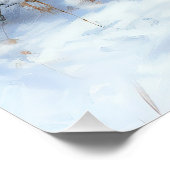 アイリッシュ・テリアは雪のクリスマスを過ごした ポスター (コーナー)