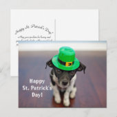 アイリッシュ・ドッグ・セント・パトリック・デイ・ポストカード ポストカード (正面/裏面)