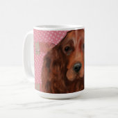 アイリッシュ・レッド・セッター コーヒーマグカップ (正面左)