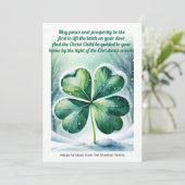 アイリッシュ・賛美クリスマパーソナライズされたス シーズンカード (スタンド正面)