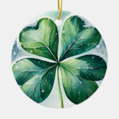 アイリッシュ・賛美クリスマパーソナライズされたス セラミックオーナメント (正面)