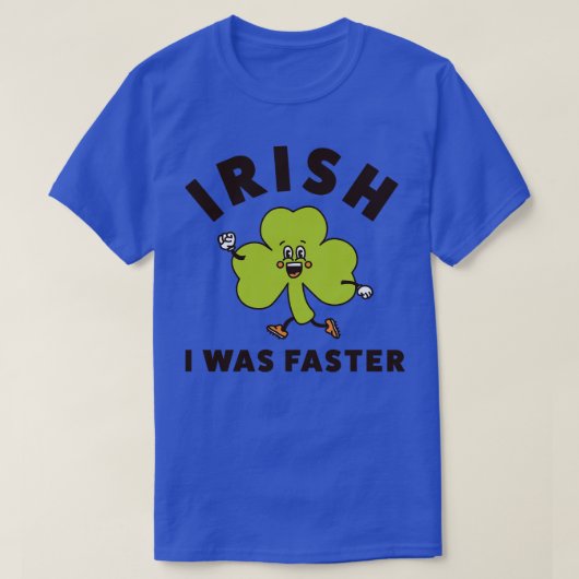 アイリッシュIはおもしろい速ランニングいSt patricks dayR Tシャツ (デザイン正面)