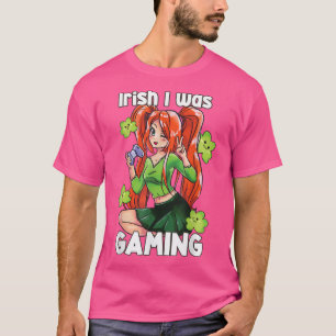 アイリッシュIはゲーム用ビデオゲームアニメST Tシャツ