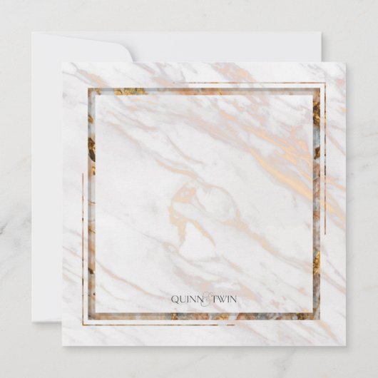 アイリデストピンク大理石ノートカード ノートカード (裏面)