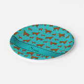 アイリパーソナライズされたッシュの愛犬の名前 ペーパープレート (アングル)