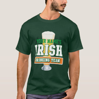 アイリパーソナライズされたッシュの飲みチームダークTシャツ Tシャツ
