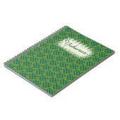 アイリパーソナライズされたッシュタータンチェックハートデザイン ノートブック (左側)