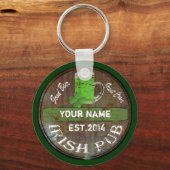 アイリパーソナライズされたッシュパブ徴候 キーホルダー (正面)