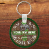 アイリパーソナライズされたッシュパブ徴候 キーホルダー (正面)