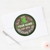 アイリパーソナライズされたッシュパブ徴候 ラウンドシール (封筒)