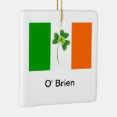 アイリパーソナライズされたッシュ国旗 セラミックオーナメント (右)