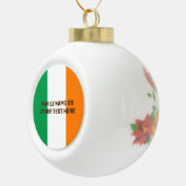 アイリパーソナライズされたッシュ国旗 セラミックボールオーナメント (右)