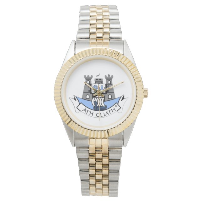 アイリパーソナライズされたッシュ郡の男性の時計Co.ダブリン。 腕時計 (正面)